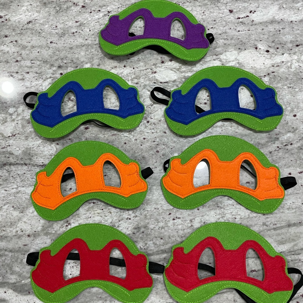 🆕 Kids Party Birthday Ninja Turtle Masks NEW